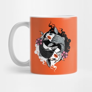 Yin and yang fish Mug